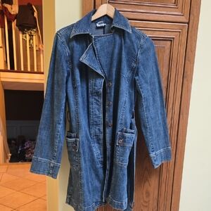 LOFT Blue Longline Jean Jacket